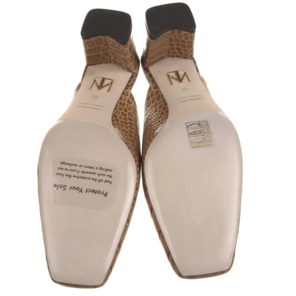 Tamara Mellon Croc Block Heel Square Toe (NWB) - Picture 5 of 5